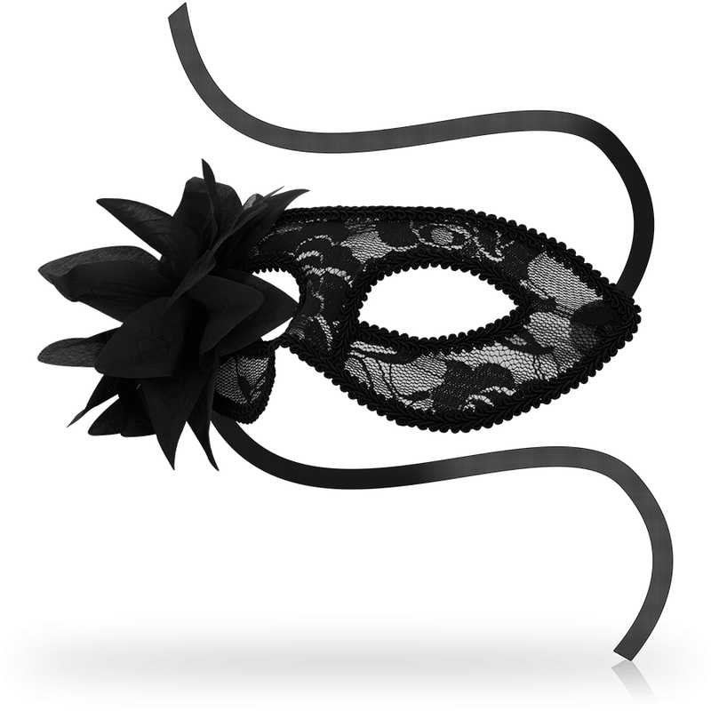 Masque OhMama Dentelle Noire et Fleurs – Mystère et Séduction