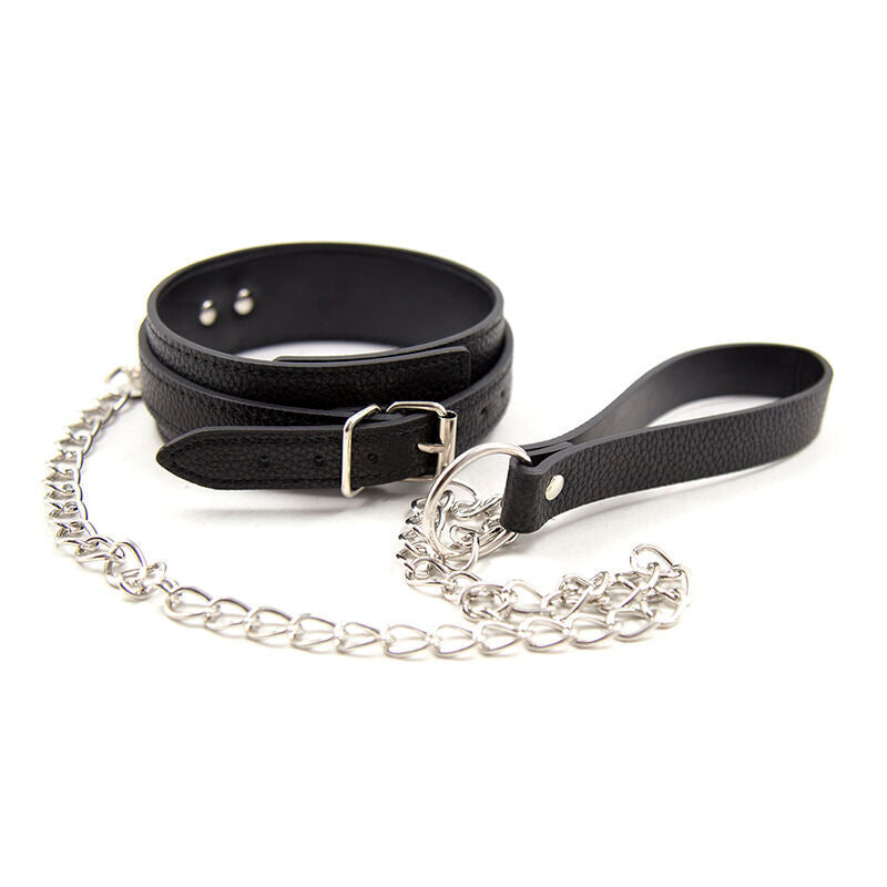 Collier motif serpent avec laisse - Accessoire BDSM réglable