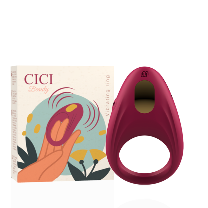Cici Beauty Premium Silicone - Vibrating Silicone Ring