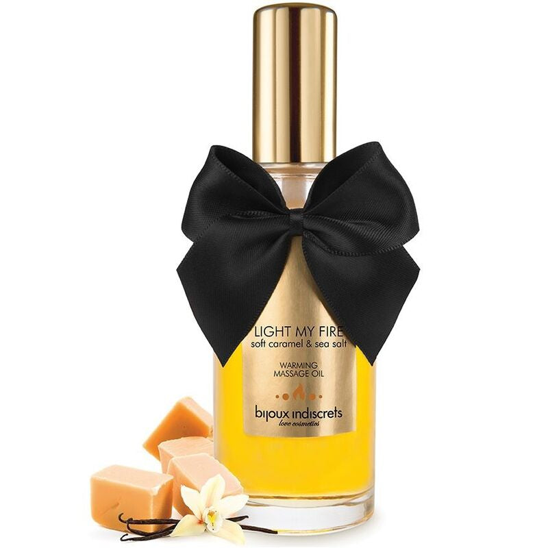 Huile de Massage Bijoux – Effet Chaleur Arôme Caramel 100 ml