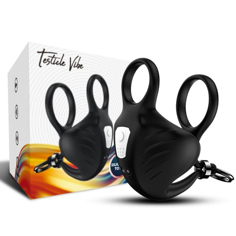 Anneau Pénien Vibrant à Télécommande en Silicone Médical