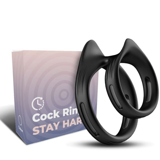 Bague Pénienne Double Élastique - Érection Plus Forte & Confort Absolu