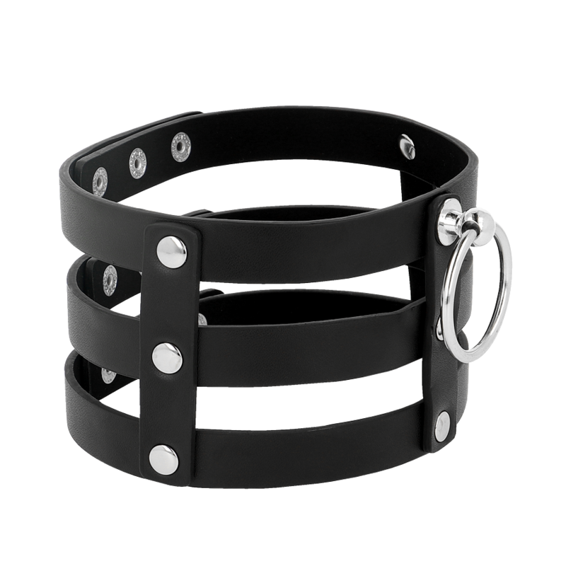 Shoker Désir Coquette Chic – Collier BDSM en Cuir Vegan