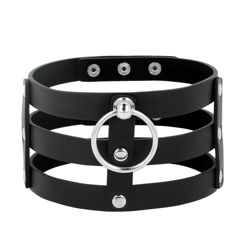 Shoker Désir Coquette Chic – Collier BDSM en Cuir Vegan