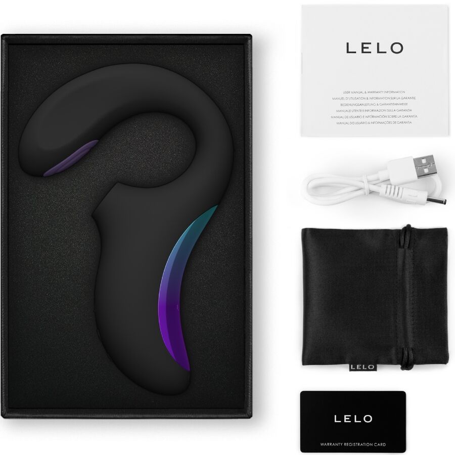 LELO ENIGMA™ Dual Sonic G-Spot Vibrator Black