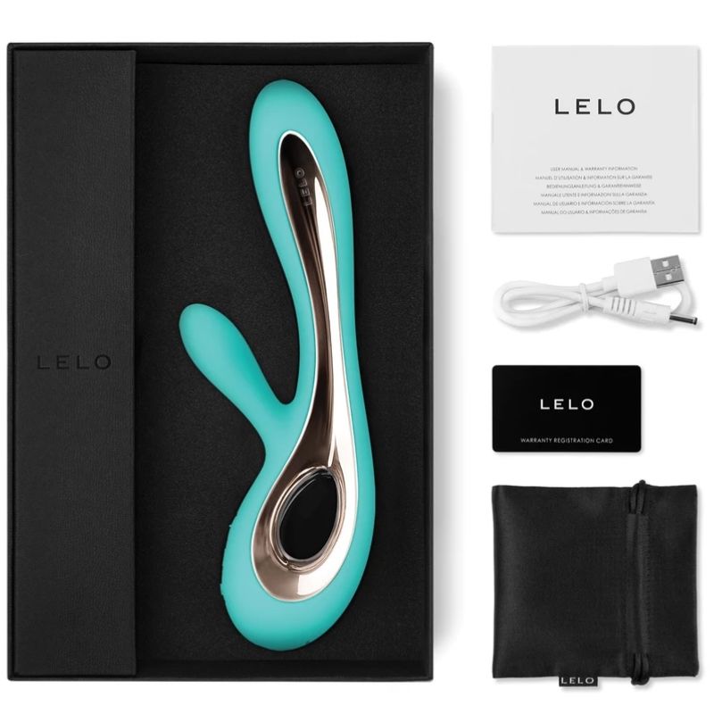 Vibrador conejo de lujo LELO Soraya 2 Aqua Green